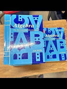 Saxon Algebra 1/2: An Incremental Development, Second Edition Textbook Set Blue
